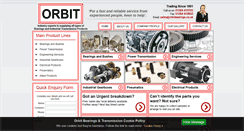 Desktop Screenshot of orbitbearings.co.uk